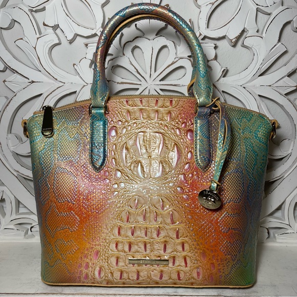 Brahmin Bags Brahmin Multi Abalone Duxbury Satchel Tricolor Cobra